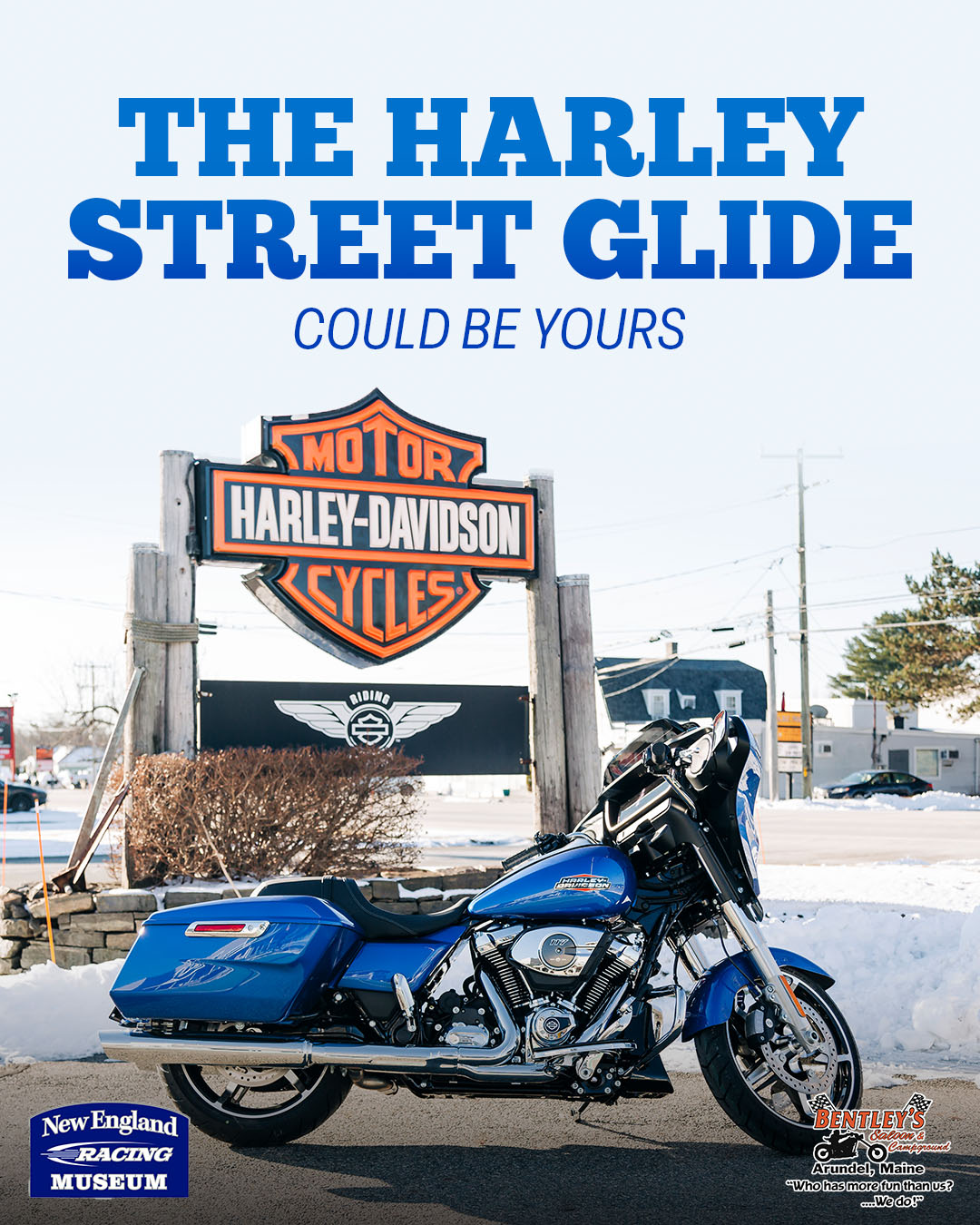 Blue Harley Davidson Street Glide - Grand Prize