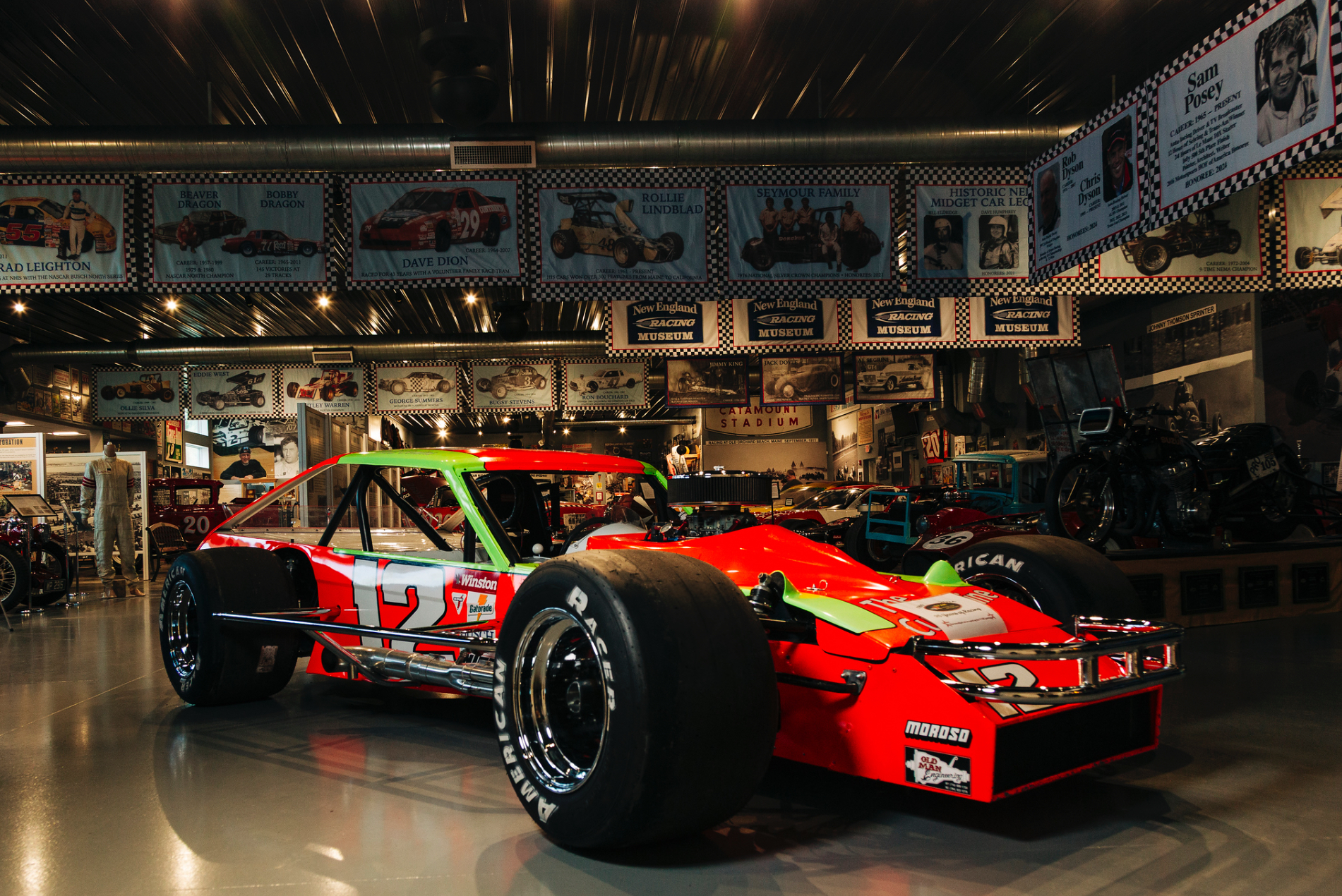 New England Racing Museum Cars Display